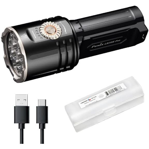 Đèn pin Fenix LR35R Pro 10.000 Lumen kèm đèn đỏ và UV - Tổ chức Lumentac