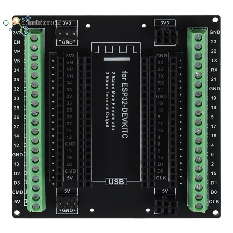 Bảng mở rộng ESP32 Bảng đột phá cho ESP-WROOM-32 ESP32-DevKitC GPIO 1 thành 3 Mô-đun ESP32 38Pins