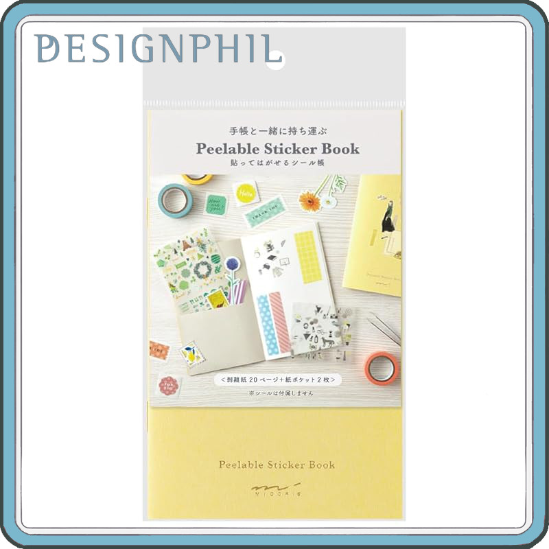 Midori Seal Notebook with Pocket Yellow 20 Pages 34505006