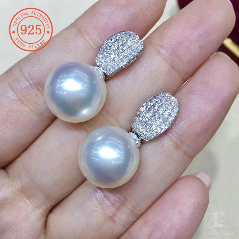 Bông tai ngọc trai bạc 925 SHEFULI CSX827