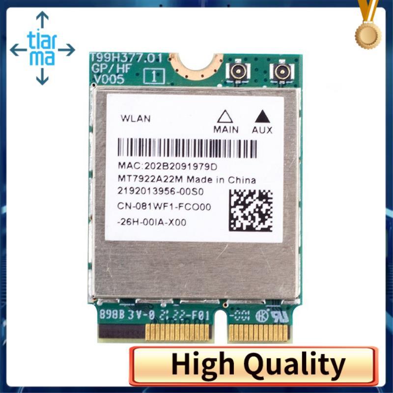 WiFi 6E MT7922 M.2 Thẻ Không Dây 5374Mbps Bluetooth 5.2 Bộ Chuyển Đổi Mạng 802.11ax 2.4G / 5G / 6GHz