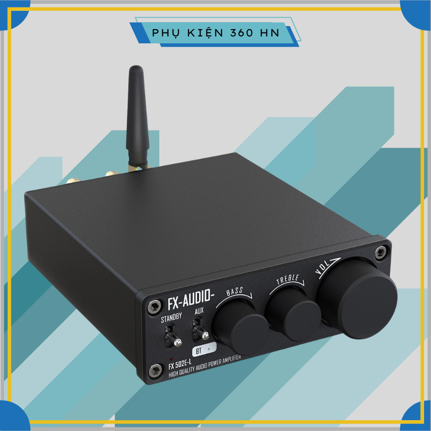 Bộ Khuếch Đại Âm Thanh DAC HiFi 2.0 BT 5.1 Có Thể Điều Chỉnh Bass Treble FX-Audio FX 502E-L - Hàng C