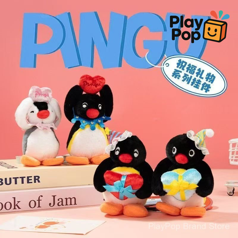 Hàng sẵn có [Chính hãng] Vui nhộn Pingu Chim cánh cụt Chúc mừng Dòng sản phẩm gia đình Món quà bất n