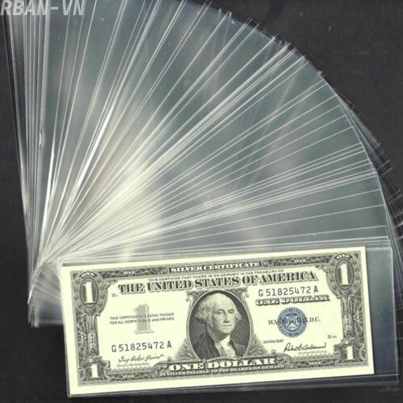 Paper Money holder Case 80mm*170mm Clear Collections Currency Protector