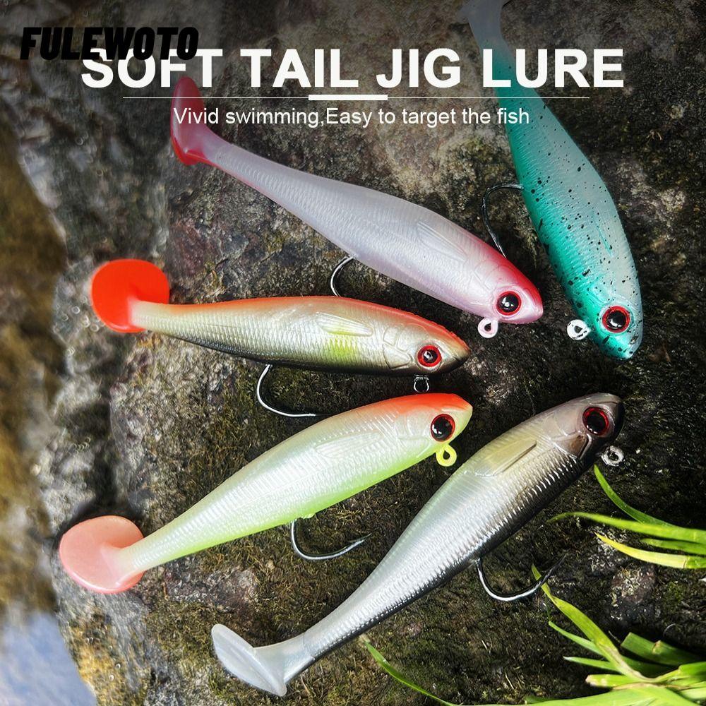 Swim Bait Nhân Tạo 5 Chiếc, Kích Thước 7/9cm, Đầu Jig Laser Chìm và Barb Sắc - Phù Hợp Cho Cá Pike