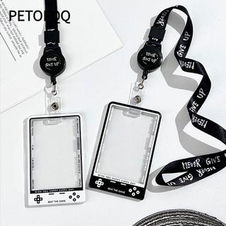 Petofqq 1 Cái Đựng Thẻ, Màn Hình Bảo Vệ Thẻ Học Sinh Thời Trang Hàn Quốc, Kpop Có Dây Đựng Photocard Trong Suốt Cho Trẻ Em Thần Tượng