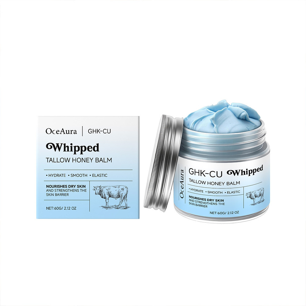 GHK-CU Peptide Beef Tallow for Skin: Blue Balm with Methylene Blue, Manuka Honey