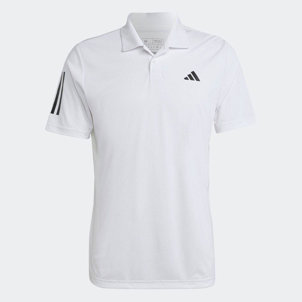 adidas Quần vợt & Padel Tennis Áo Polo Tennis 3 Sọc Club Nam trắng HS3268