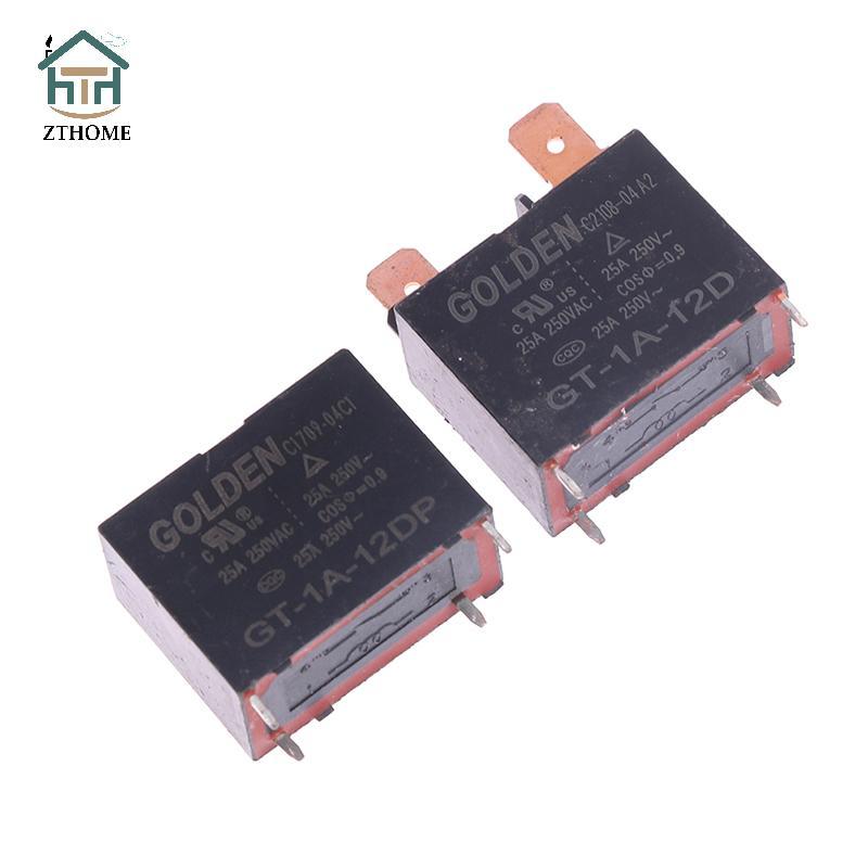 [ZTHOME] 1Pce GT-1A-12D / GT-1A-12DP Gordon Máy Nước Nóng Điều Hòa Không Khí Rơ Le 25A 4 feet 12V Má