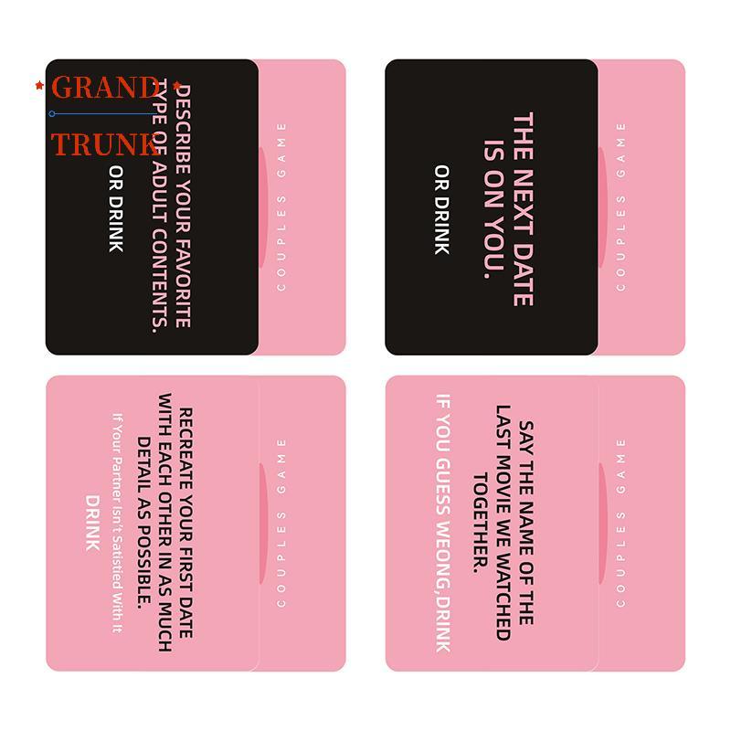 [GRAND-t] Những người yêu say rượu - Trò chơi cặp đôi Trò chơi bài cho đêm hẹn hò, 50 thẻ trò chơi, 