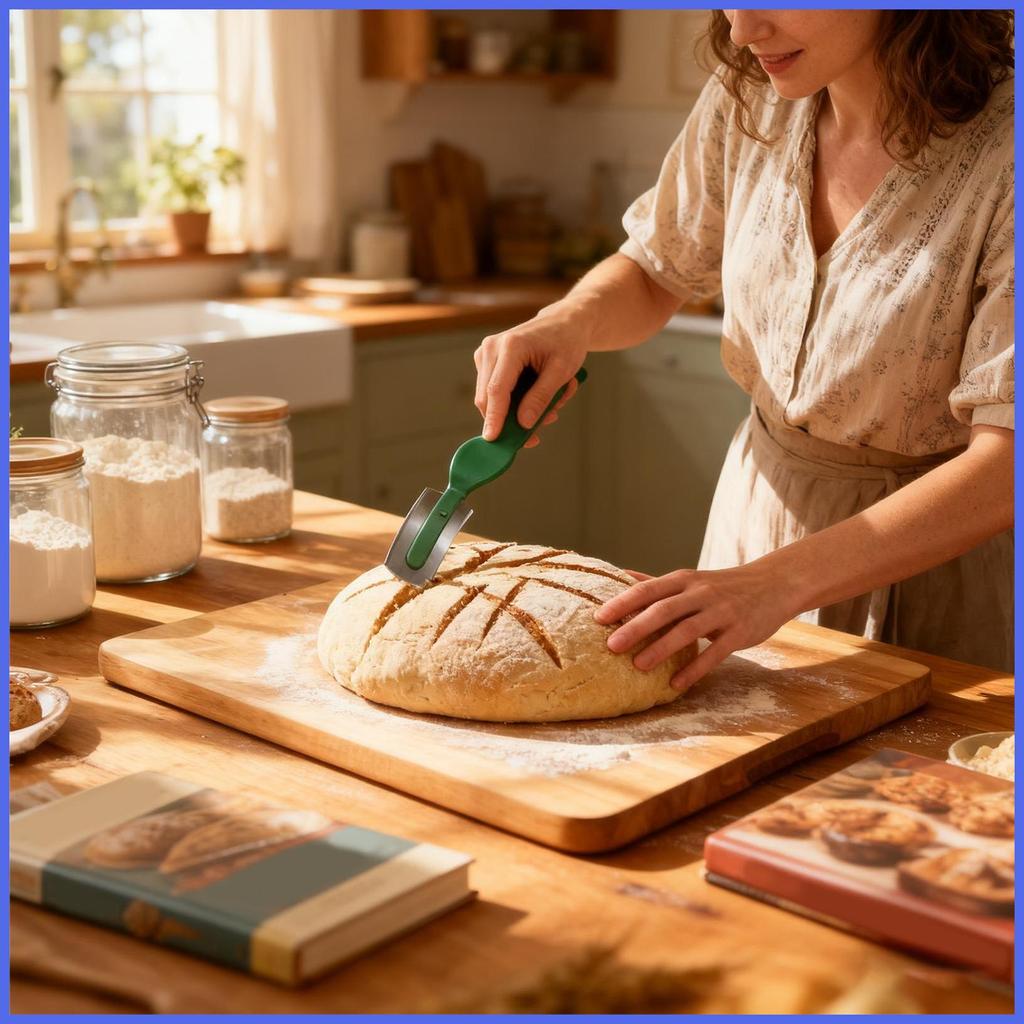 Lame Bánh Mì Dụng Cụ Chống Trơn Trượt Thép Không Gỉ Chuyên Nghiệp Bột Cắt Bánh Mì Lame Chấm Điểm Dụn