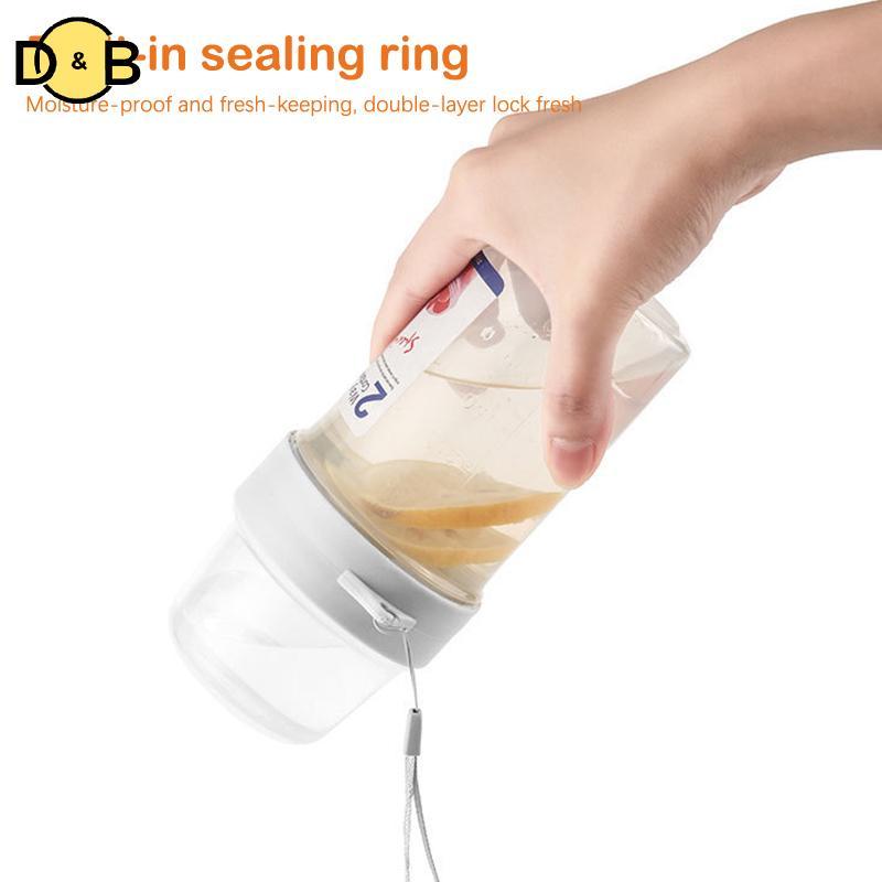 [DB] Bữa sáng Bột yến mạch Ngũ cốc Hạt sữa chua Salad Cup Seal Bộ hộp đựng có nắp cốc nước sốt Bento