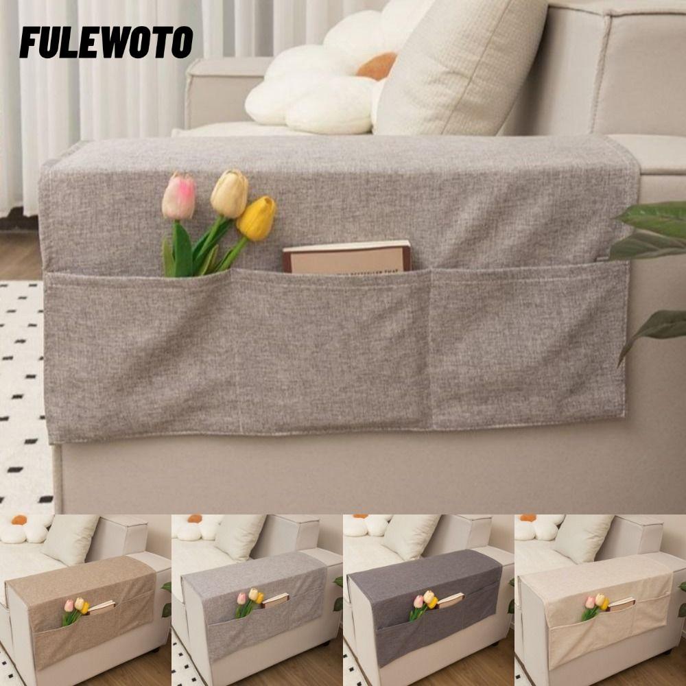 Sắp xếp tay vịn ghế sofa FILEWOO, Túi đựng tay ghế sofa mềm bằng vải Polyester, 40x110 60x110 Vỏ bọc