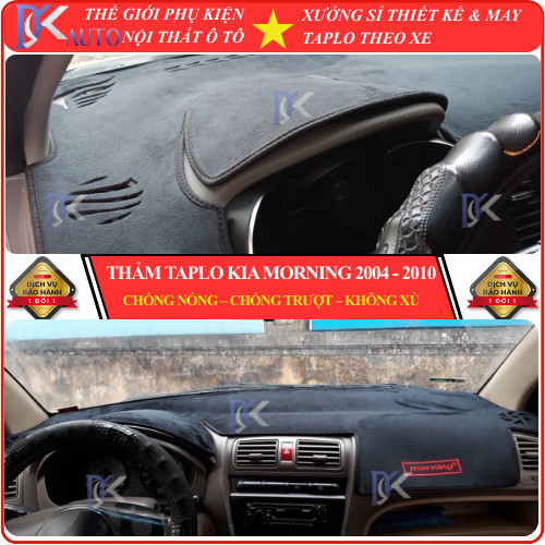 [Kia Morning đời 2004 đến 2010] Thảm taplo ô tô