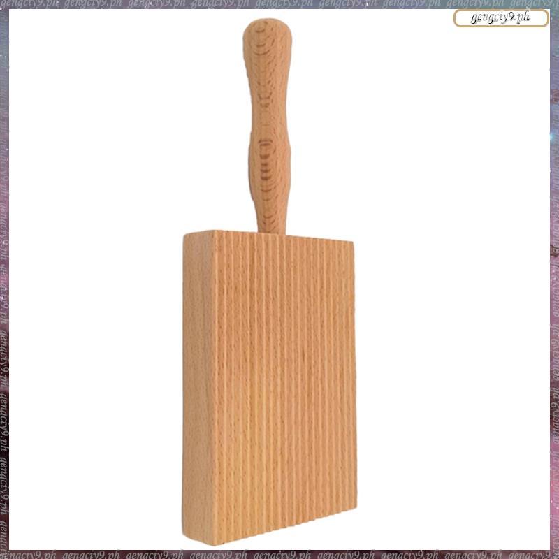 [L E U R] Bảng làm mì ống, Bảng Gnocchi, Gỗ sồi Gnocchi Board Bơ Bột cạo cho mì ống và bơ nuôi cấy, 