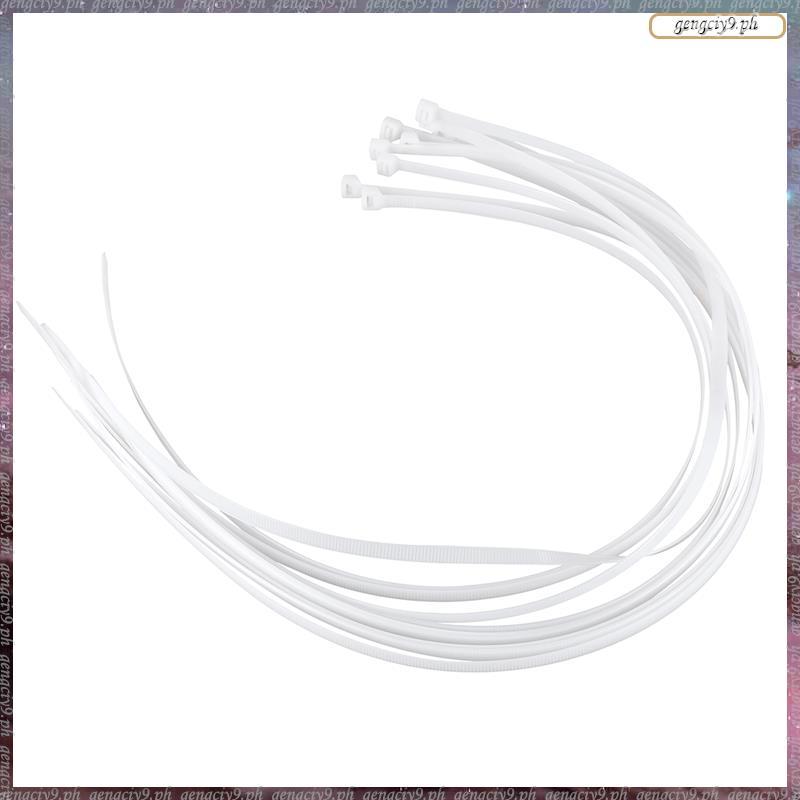 [L E U R] 10X Extra Long 76Cm Dây buộc cáp màu trắng Zip