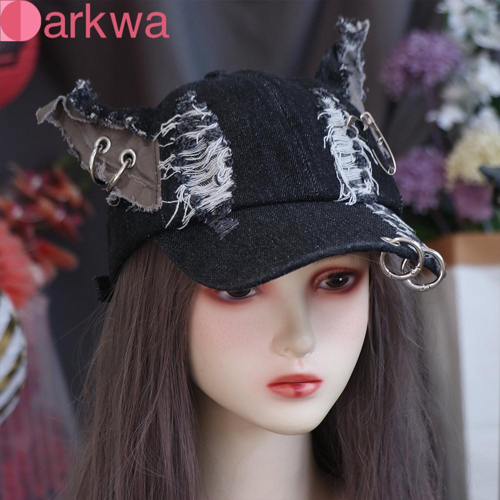 DARKWA Bunny Ears Snapback Cap Thỏ Cô Gái Đa Năng