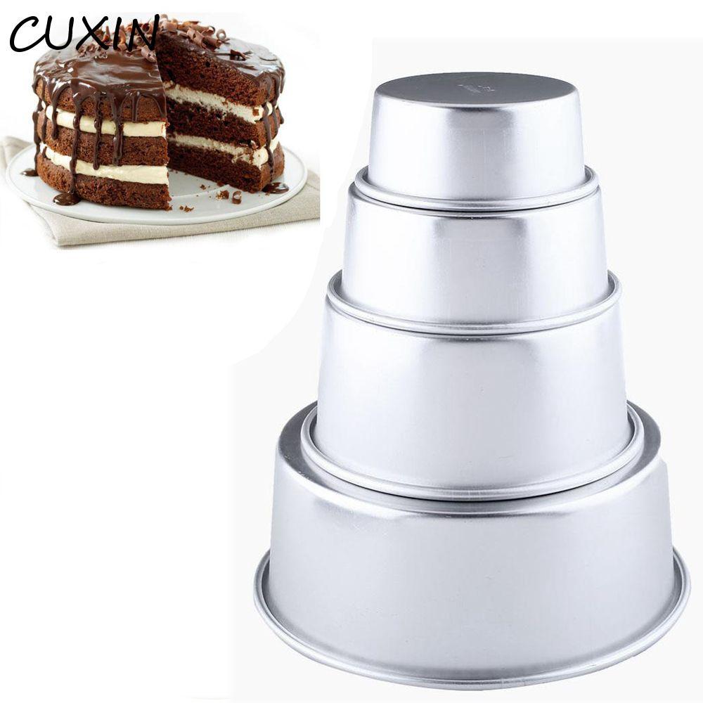 CUXIN CUXI Khuôn Nướng Bánh Chịu Nhiệt Độ Hợp Kim Nhôm Đĩa Chảo Khay Dụng Cụ Dập Bánh Chống Dính Chả