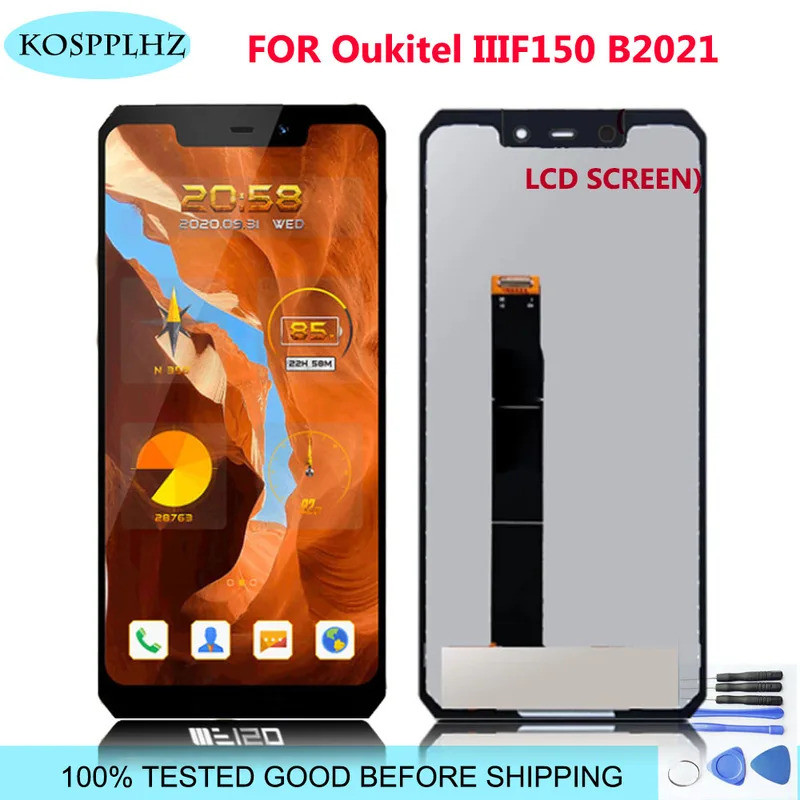 5.86 '' Oukitel III F150 B2021 Màn hình LCD Bộ số hóa màn hình cảm ứng Thay thế cho Oukitel IIIF150 