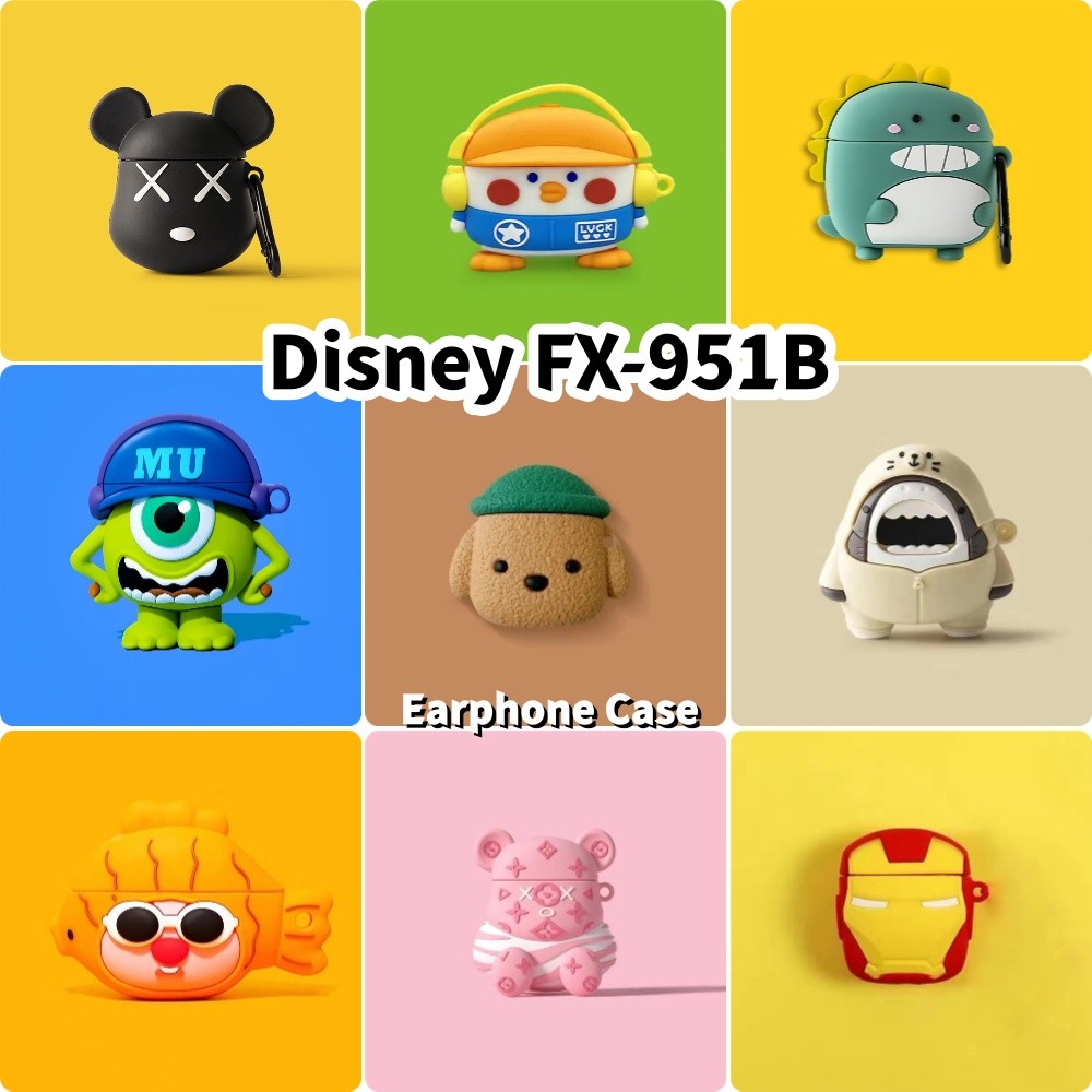 [Còn hàng] Dành cho vỏ Disney FX-951B Vỏ tai nghe silicon mềm hoạt hình đổi mới