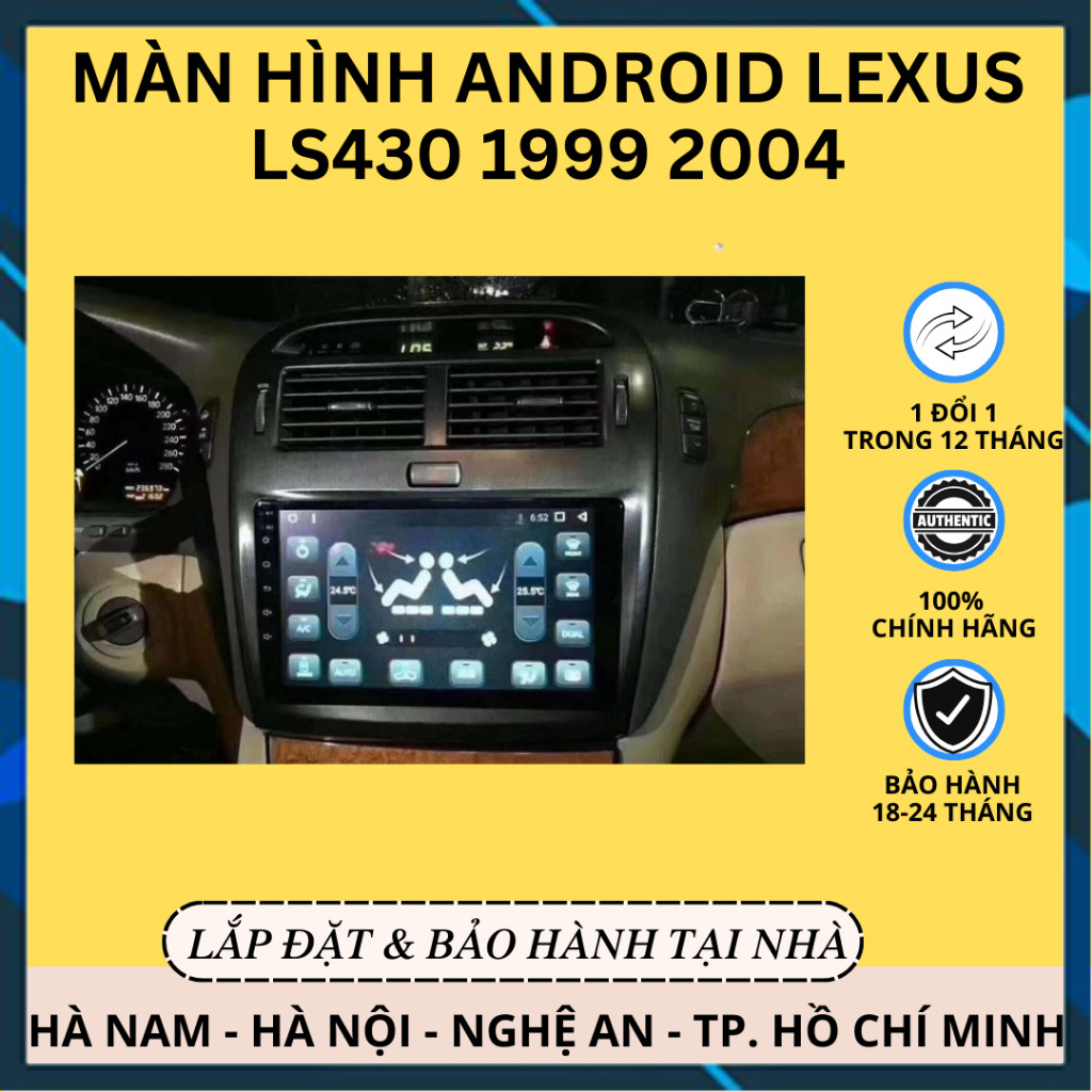 [Hàng mới về] Màn Hình Android Lexus LS430 1999 2004