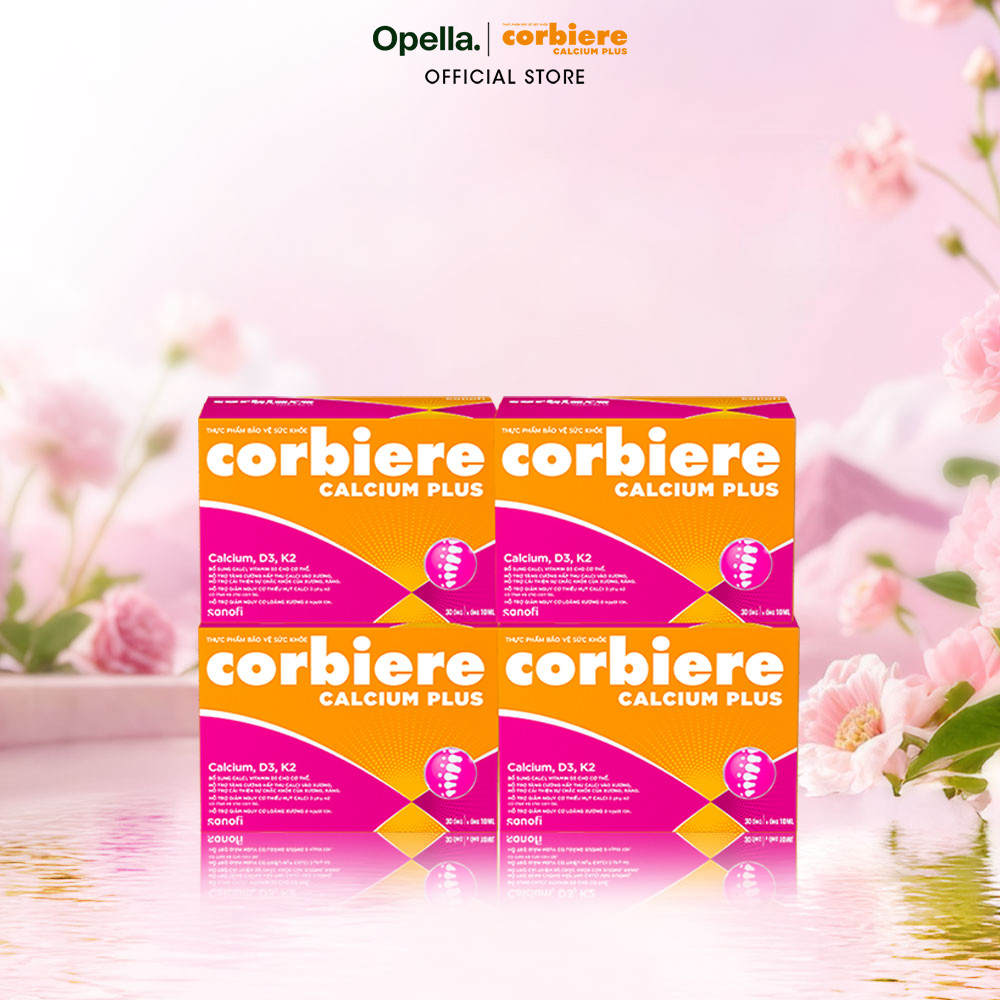 Bộ 4 Thực phẩm bảo vệ sức khỏe Corbiere Calcium Plus