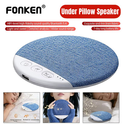 Fonken Mini Gối Ngủ Loa Dưới Gối Bluetooth Soundbar Hẹn Giờ Tiếng Ồn Trắng Máy Thư Giãn Sâu