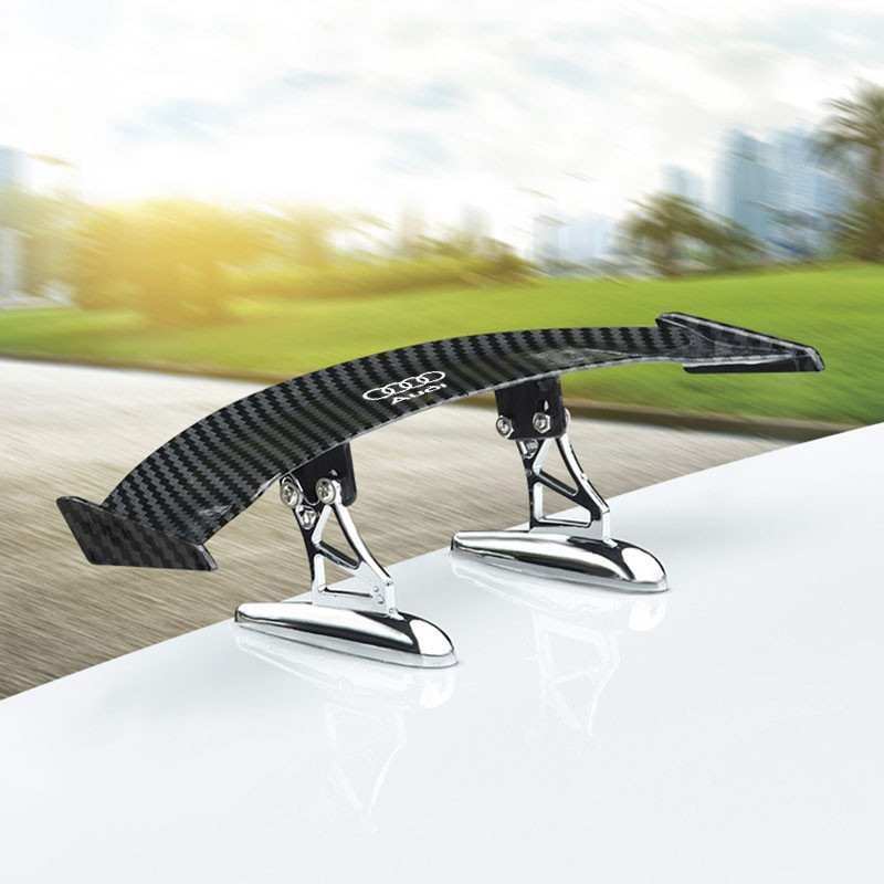 Audi RS A5 A4 B7 B8 B5 A6 C7 C6 Q7A3 8l A1 Q5 TT mk2 Q3 RS3 Đa Năng Ô Tô Mini Đuôi Cánh Sợi Carbon N