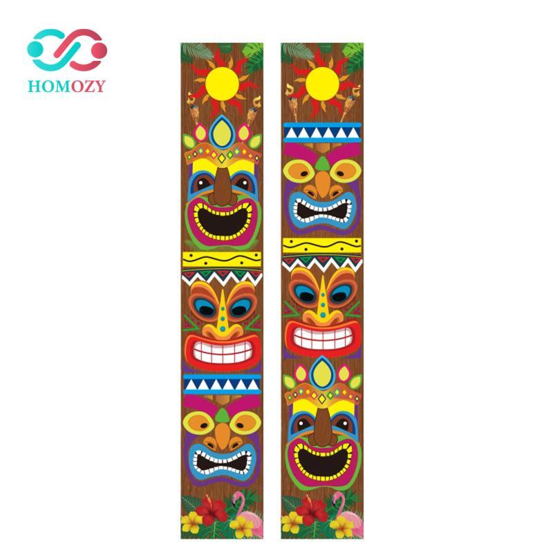 Đồ trang trí tiệc Hawaii, Biển hiệu biểu ngữ Aloha chào mừng, Mái hiên cửa nhiệt đới Aloha