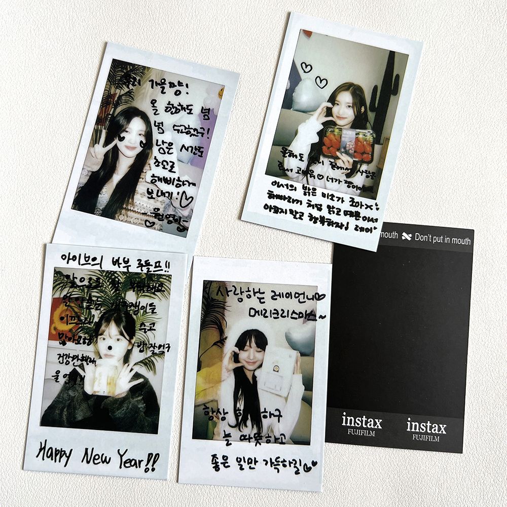 5 chiếc IVE 2TH IVE 'S Polaroid Signature Card Photo Card Yujin Wonyoung Gaeul