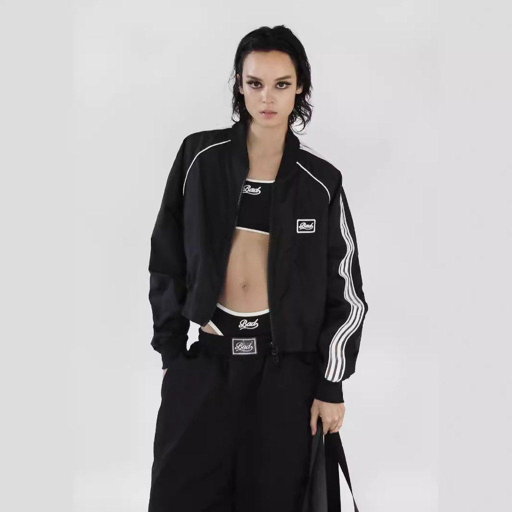 Badblood Baseball jacket, new spring and autumn vintage short coat, embroidered zipper boyfriend sty