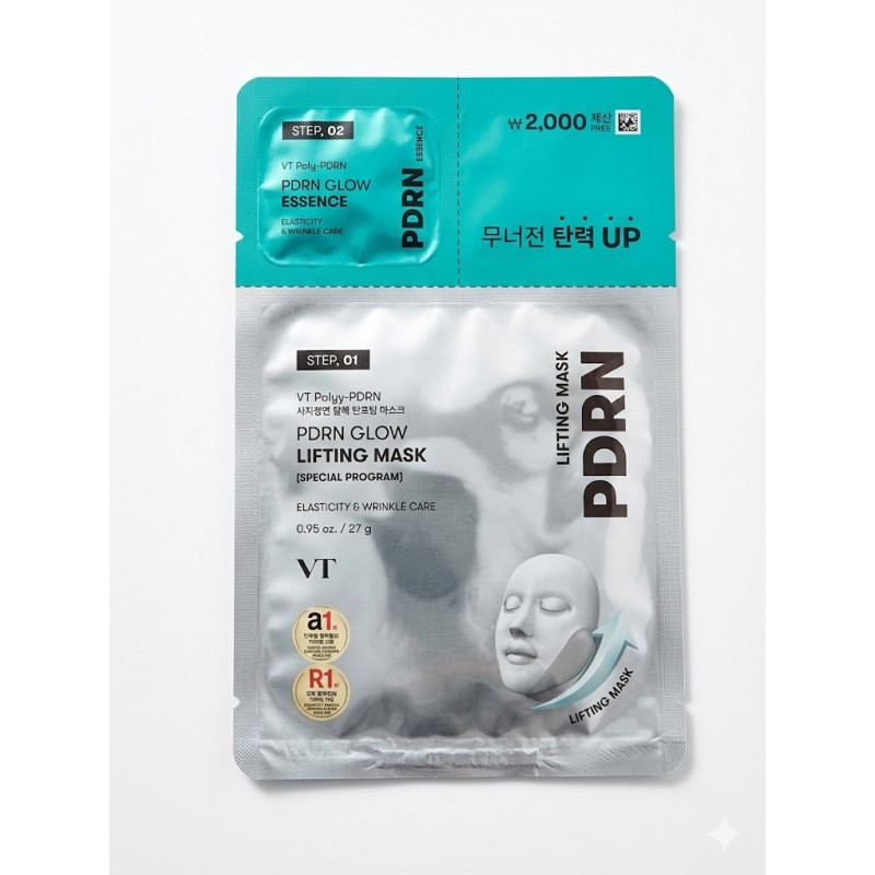 VT PDRN Glow Lifting Mask 1 sheet 27g + PDRN Glow Essence 1.5ml