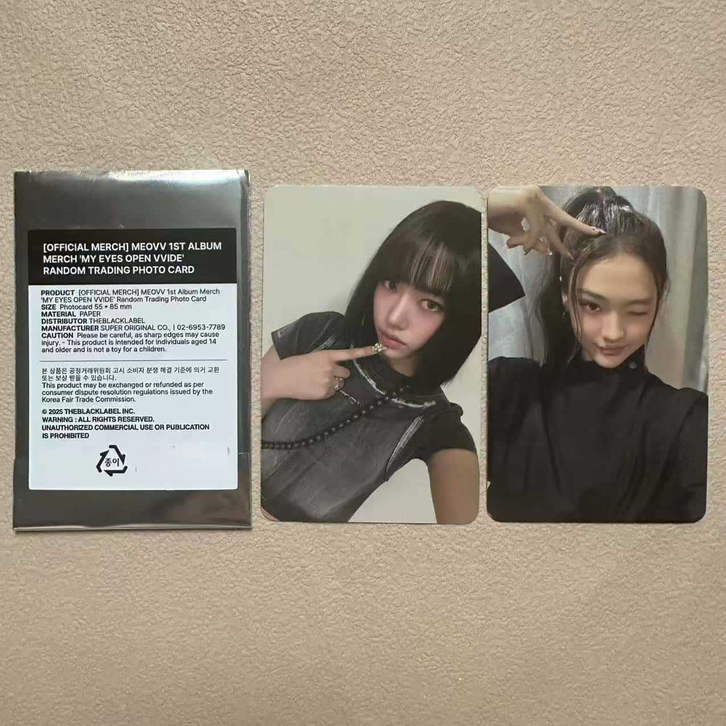 1-6 Chiếc MEOVV Lomo Cards BURNING UP MY EYES OPEN VVIDE Mini Album Light Stick Photocards KTOWN4U S