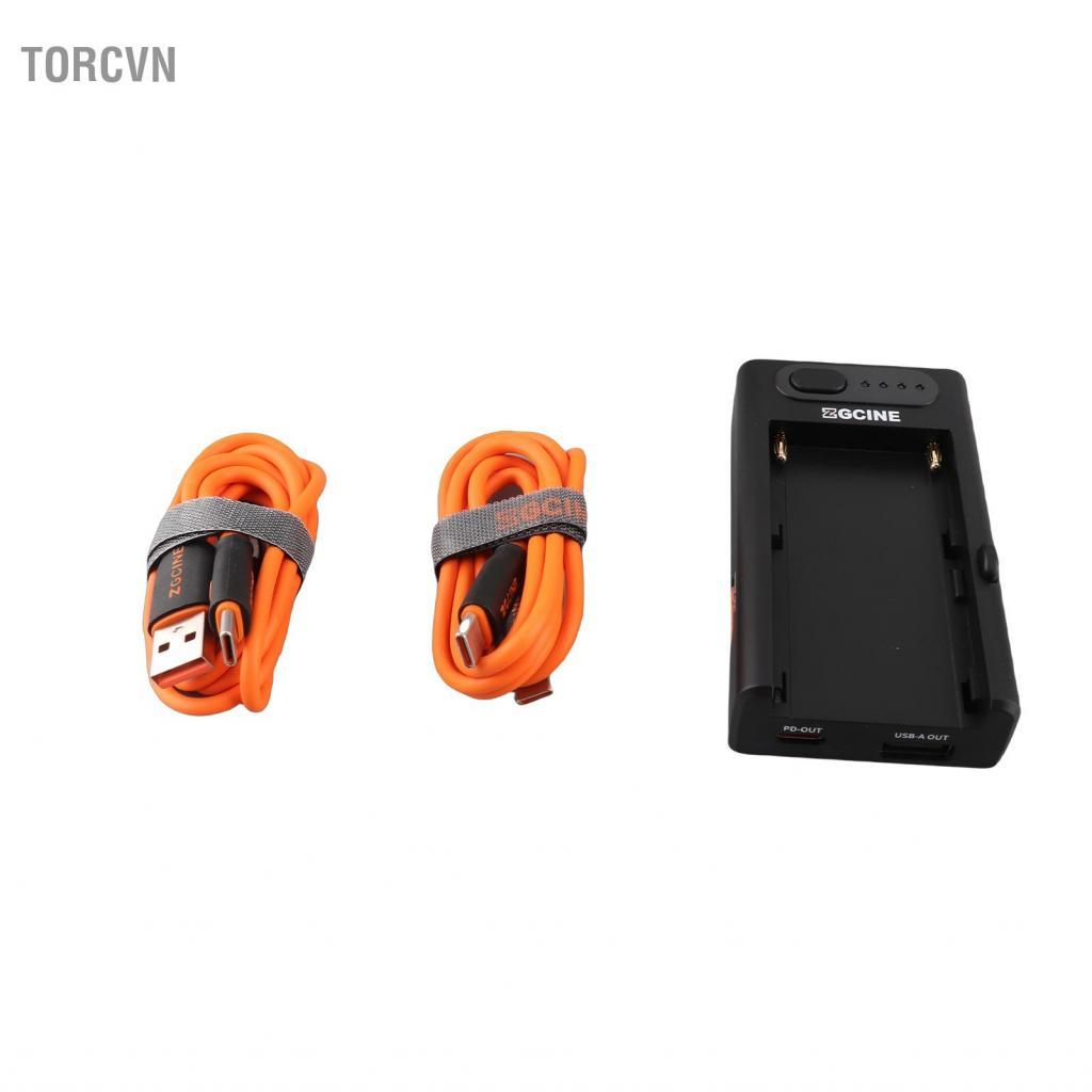 torcvn Bộ sạc pin NP-F XIXIAN với đầu vào PD 21W Type-C Đầu ra USB-A/D-tap/Type-C Lỗ vít 1/4 inch Bộ