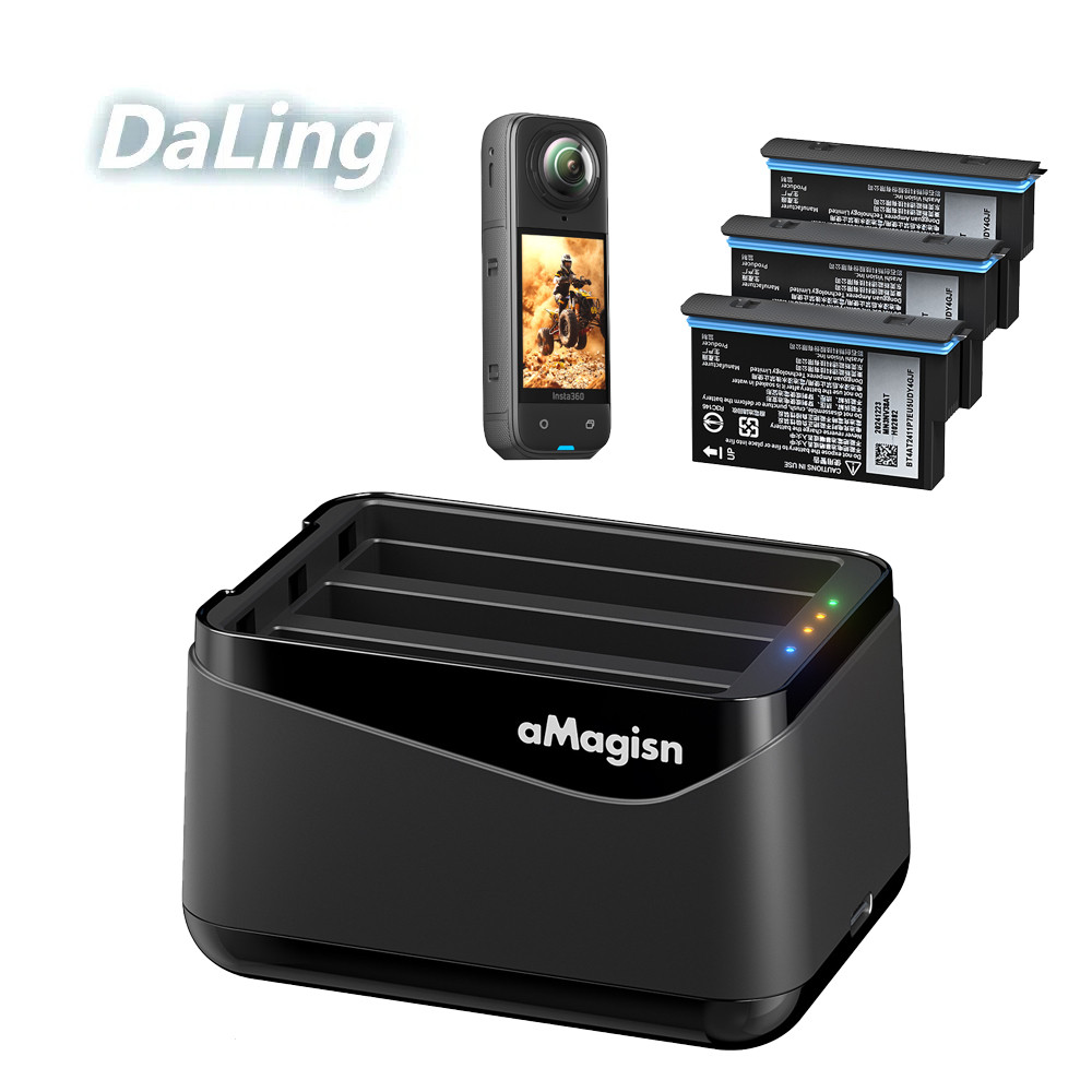 Dành Cho Insta360 X5 Sạc Pin Shadowstone X5 Đế Sạc Pin Bảo Quản Ngăn Phụ Kiện