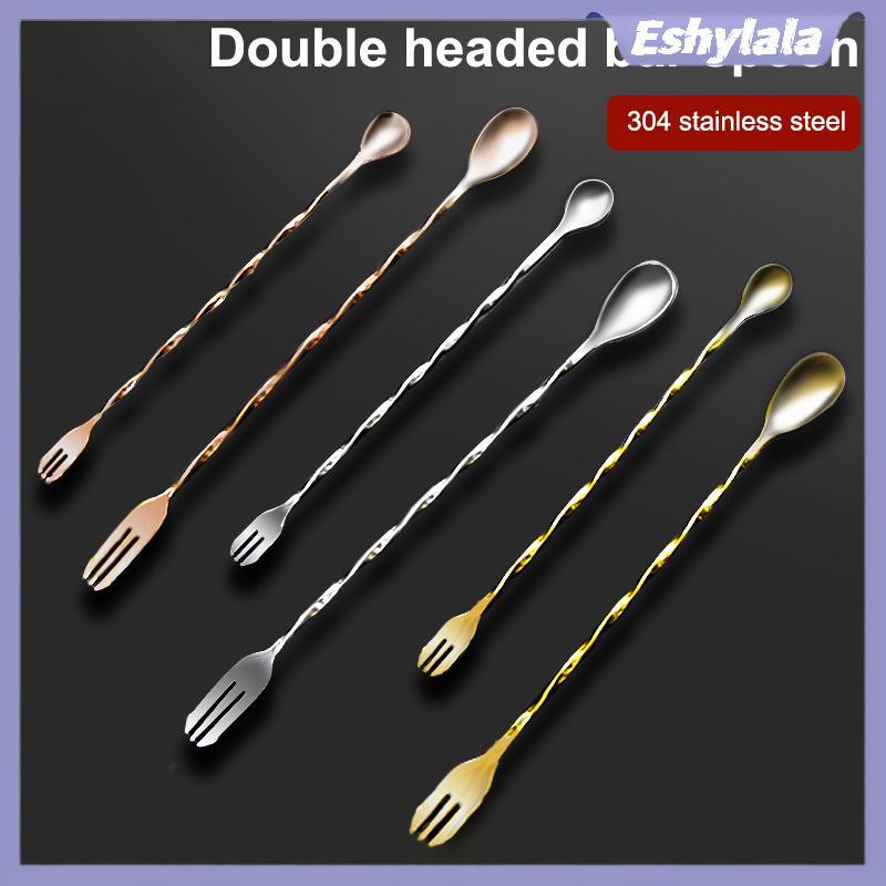 Eshylala Cotail Muddler Và Muỗng Trộn, Thép không gỉ Cotail Muddler Home Bar Bartender Tool Barware 