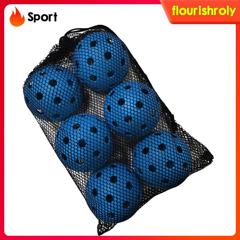 6x Quả Bóng Pickleball Bóng Rỗng Chuyên Nghiệp Linh Hoạt Nhẹ 40 Lỗ Quả Bóng Thi Đấu Cho Trong Nhà Ng
