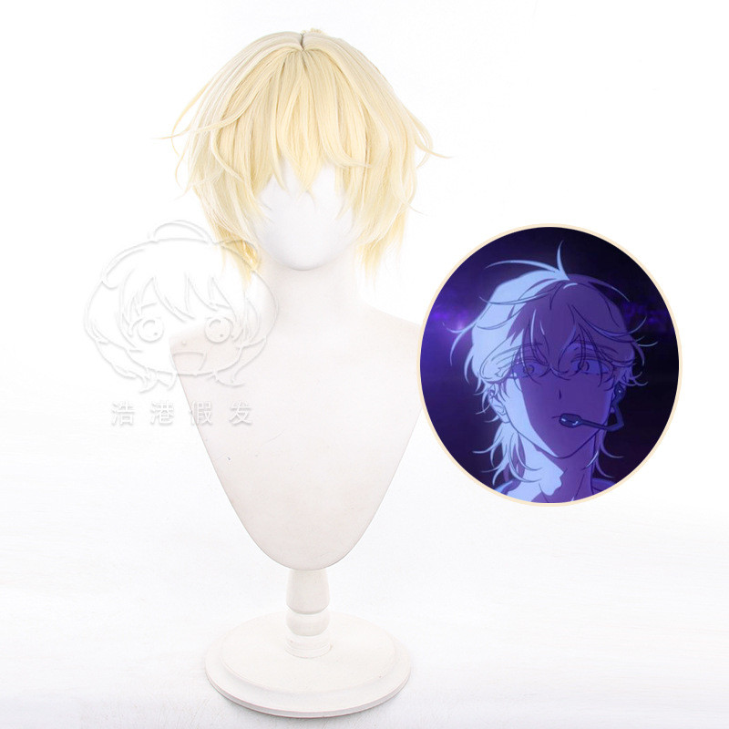 Luka Cosplay Tóc Giả Với Đuôi Ngựa Ngắn Sữa Vàng Chịu Nhiệt Tổng Hợp Tóc