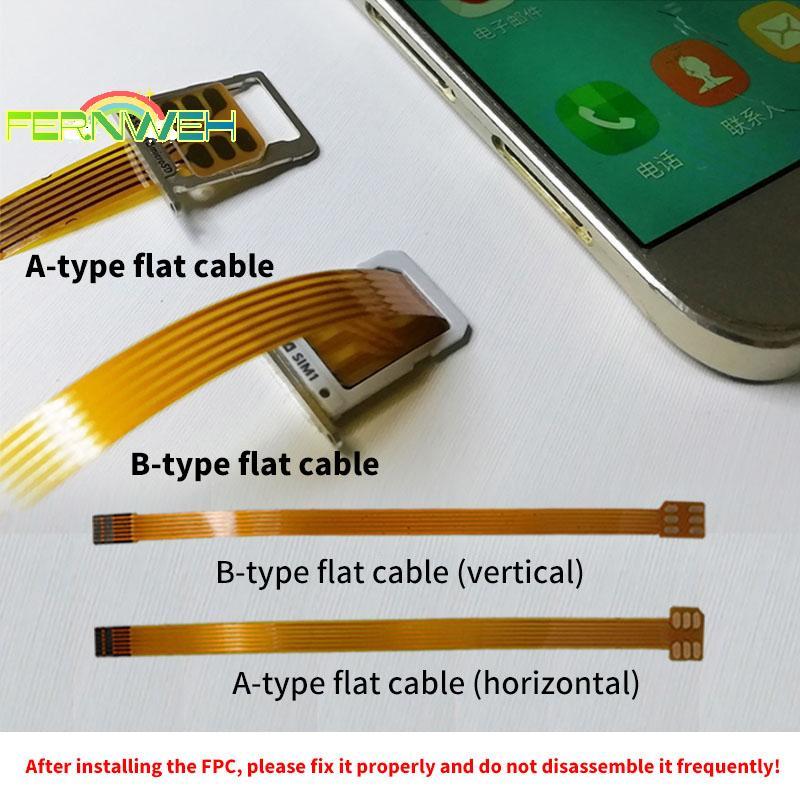 [Fernweh] Bộ chuyển đổi thẻ Sim Nano 4FF Cáp nối dài FPC sang Nano 4FF Micro 3FF Tiêu chuẩn 2FF Sim 