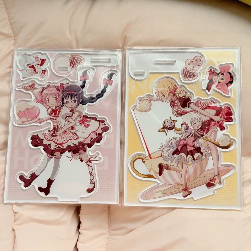 Momoe Nagisa Acrylic Đứng Hình Hiển Thị Hàng Anime ‌Madoka Magica‌ Bộ sưu tập móc khóa Trang trí bàn