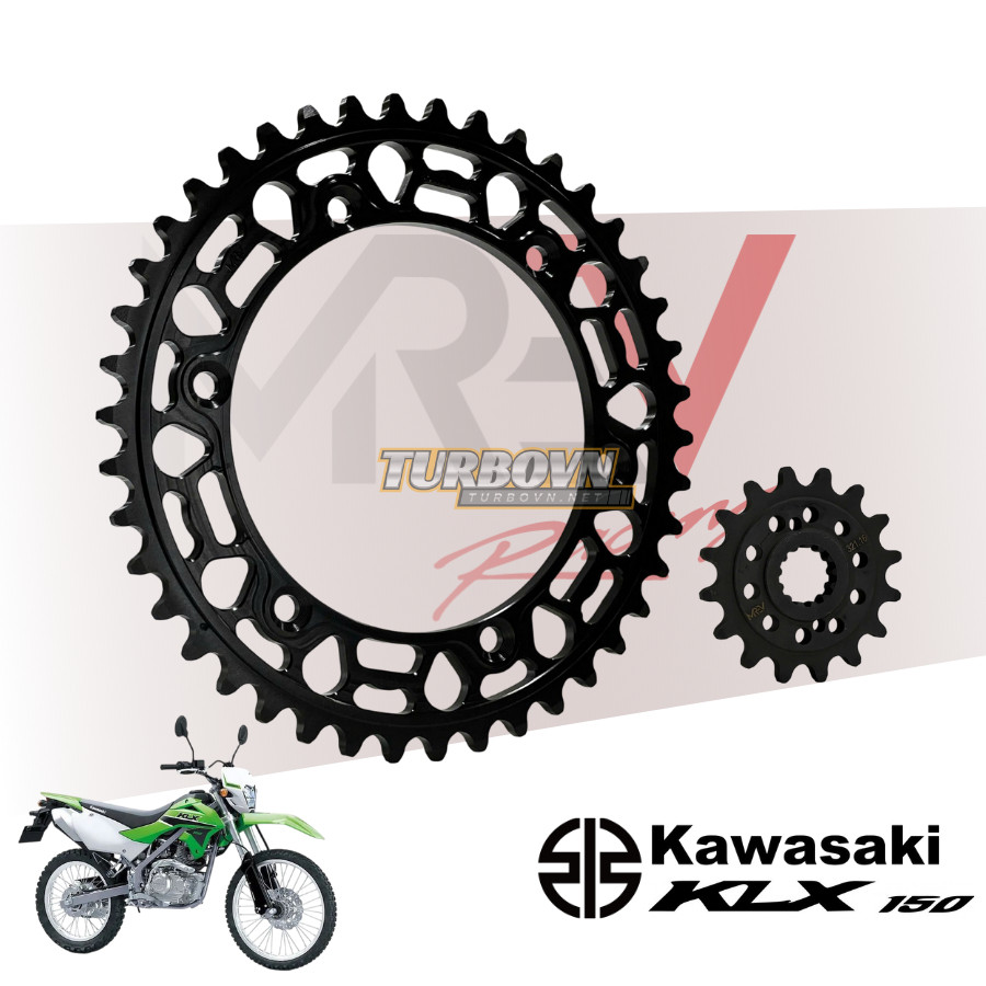 Nhông Sên Dĩa MREV cho xe Kawasaki KLX 150L, KLX 150BF / D-Tracker 150