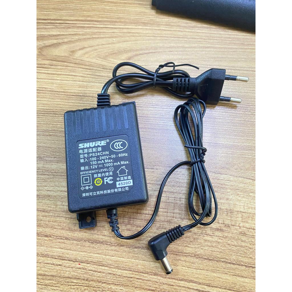 Bộ thu micro micro không dây Shure Shure Shure Bộ chuyển đổi nguồn PS24CHN 12V400mA