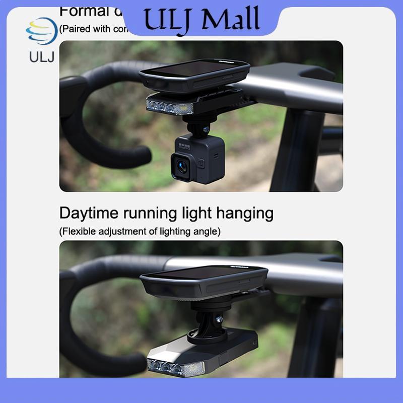 Đèn pha ULJ CL350 cho xe đạp, 4000mAh, tương thích Garmin và GPS khác, có bộ chuyển đổi GoPro.