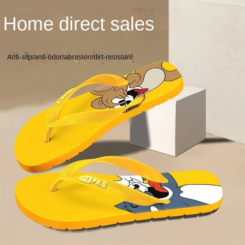 Cartoon Cartoon Non-Slip PVC Slippers Baby Boy and Girl Summer Indoor and Outdoor Couple Deodorant T