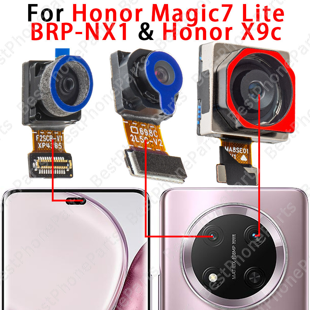 Selfie Camera lùi trước và sau cho Honor Magic7 Lite BRP-NX1 / Honor X9c Mô-đun máy ảnh Mặt sau Phụ 