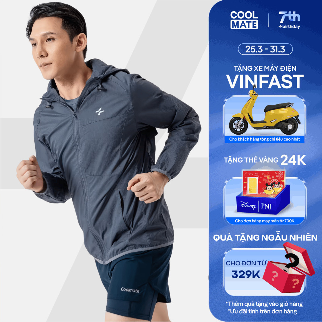 Áo khoác nam thể thao, chạy bộ, chạy Trail Windbreaker Nylon Ripstop siêu nhẹ, thoáng khí, trượt nướ