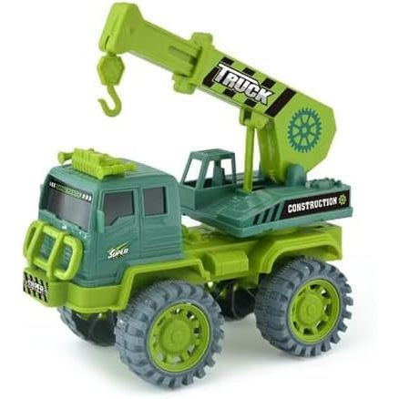 Lovskoo Xe Tải Cần Cẩu Lớn Đồ Chơi Xây Dựng Xe Tải Cho Trẻ Tập Đi 2-4 Tuổi Kỹ Thuật Xe Đồ Chơi Xe Tả