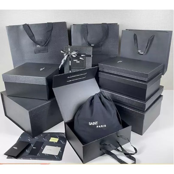 One Piece YS Saint Laurent Blue Thương hiệu lớn Hộp đóng gói Túi giấy Túi quà tặng Hộp rỗng Hộp đa n