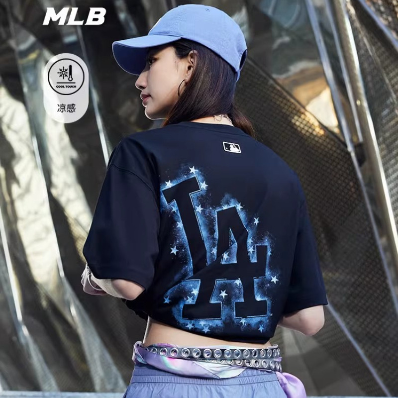 MBL Nam Nữ Cặp Đôi Hợp Thời Trang Rời Starlight Back Logo In Hình Áo Thun 100% Cotton Mới TST01