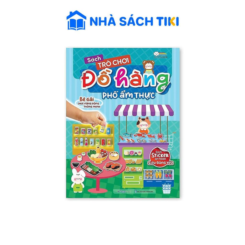 Sách Trò chơi Đồ hàng Phố Ẩm Thực (Hơn 200 Stickers) - Megabook